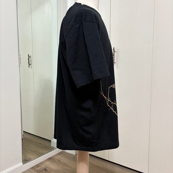 Monument Men's Graphic Print Streetwear T-Shirt Black XL NWT - Picture 2 of 5